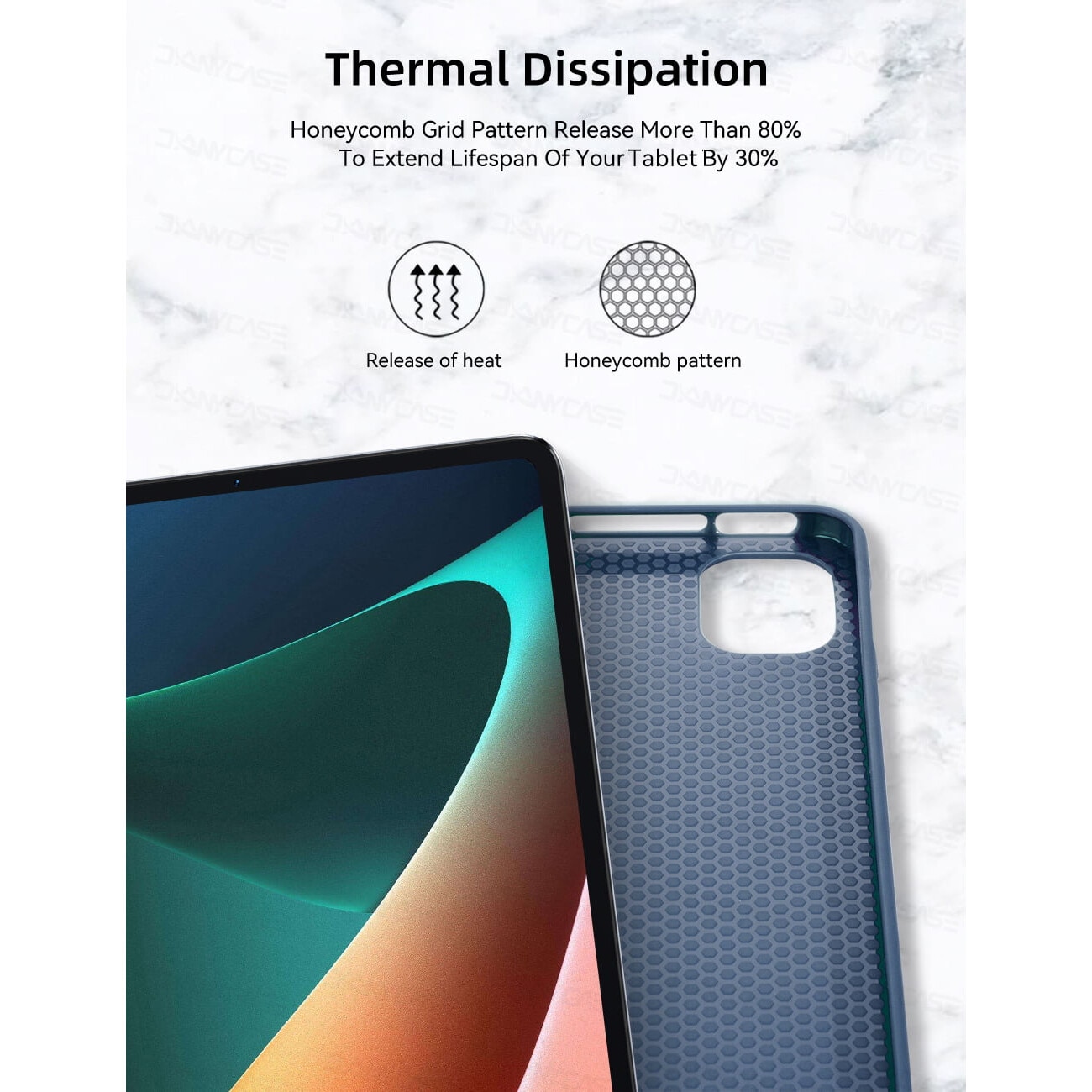 Husa Ultra Slim pentru Xiaomi Pad 6S Pro 12.4'', Silicon TPU, Smart Cover - Lavanda