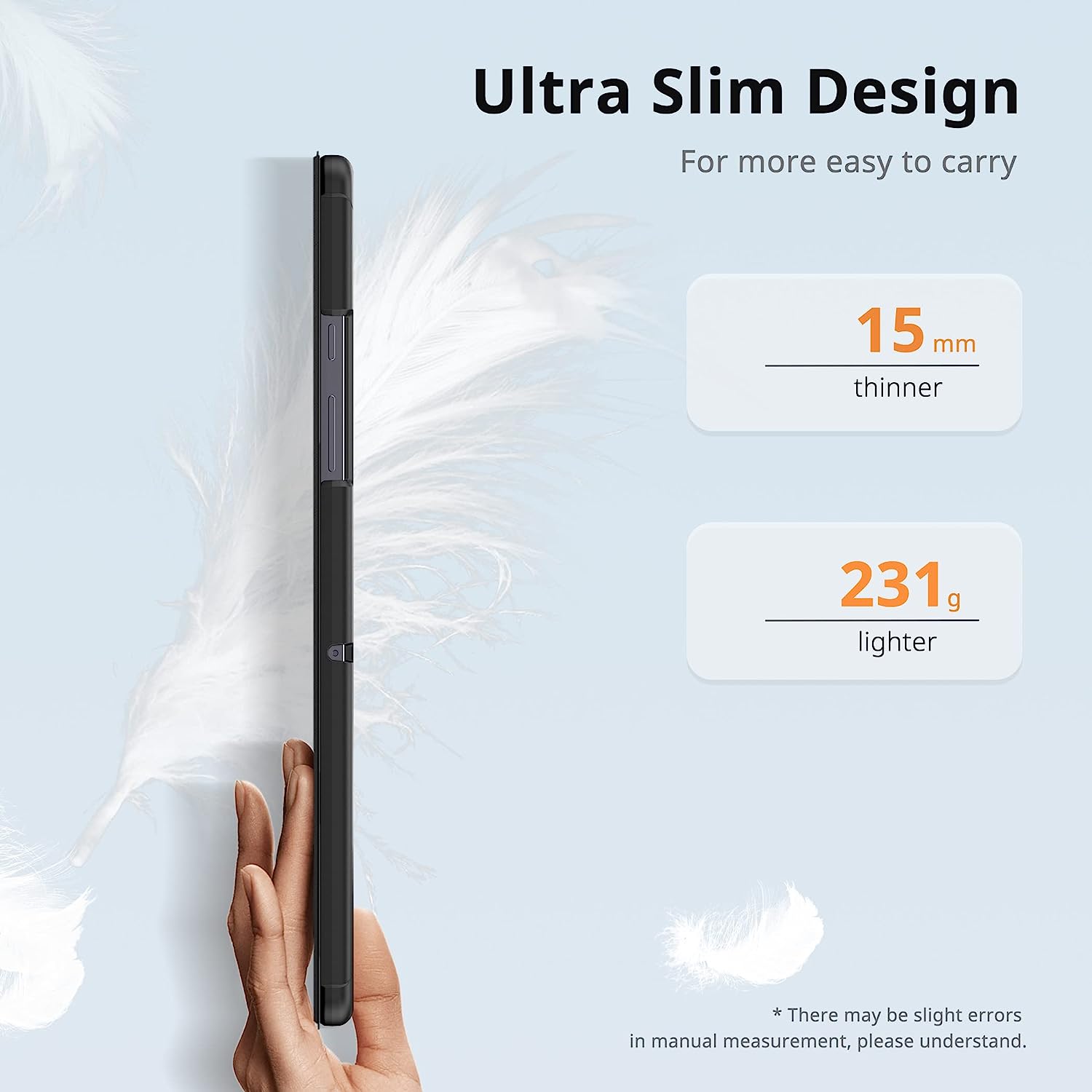 Husa Ultra Slim pentru Xiaomi Pad 6S Pro 12.4'', Silicon TPU, Smart Cover - Verde Marin