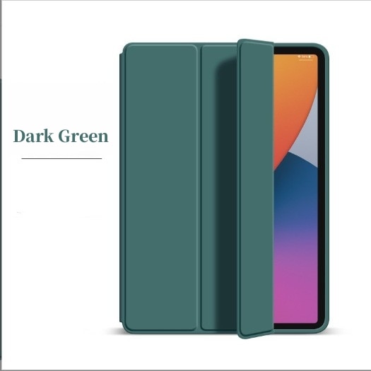 Husa Ultra Slim pentru Xiaomi Pad 6S Pro 12.4'', Silicon TPU, Smart Cover - Verde Marin