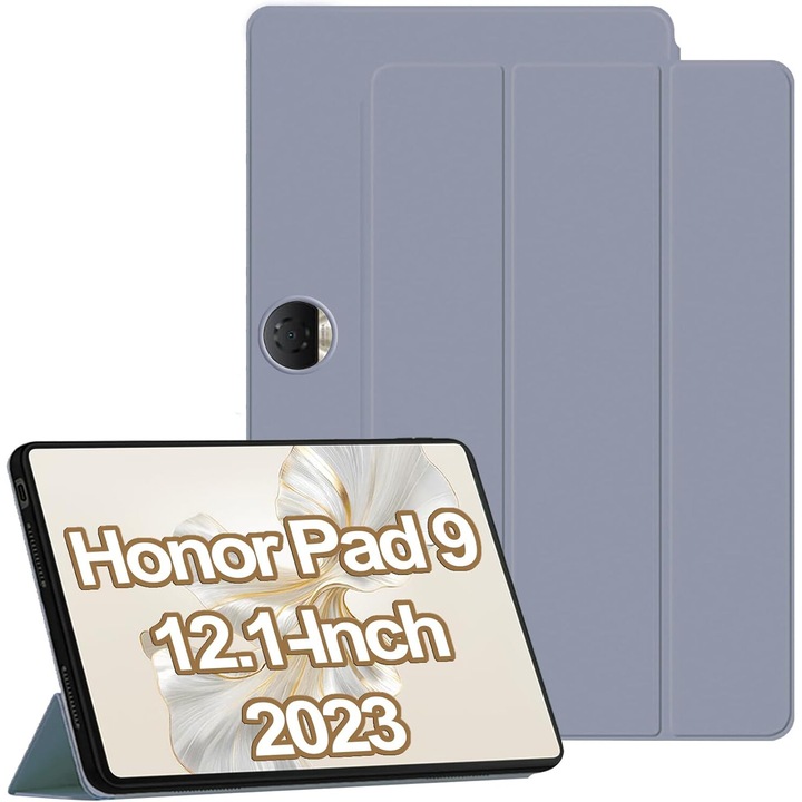 Husa Ultra Slim pentru Huawei Honor Pad 9 HEY2-W09, W19 12.1", Silicon TPU, Smart Cover - Lavanda