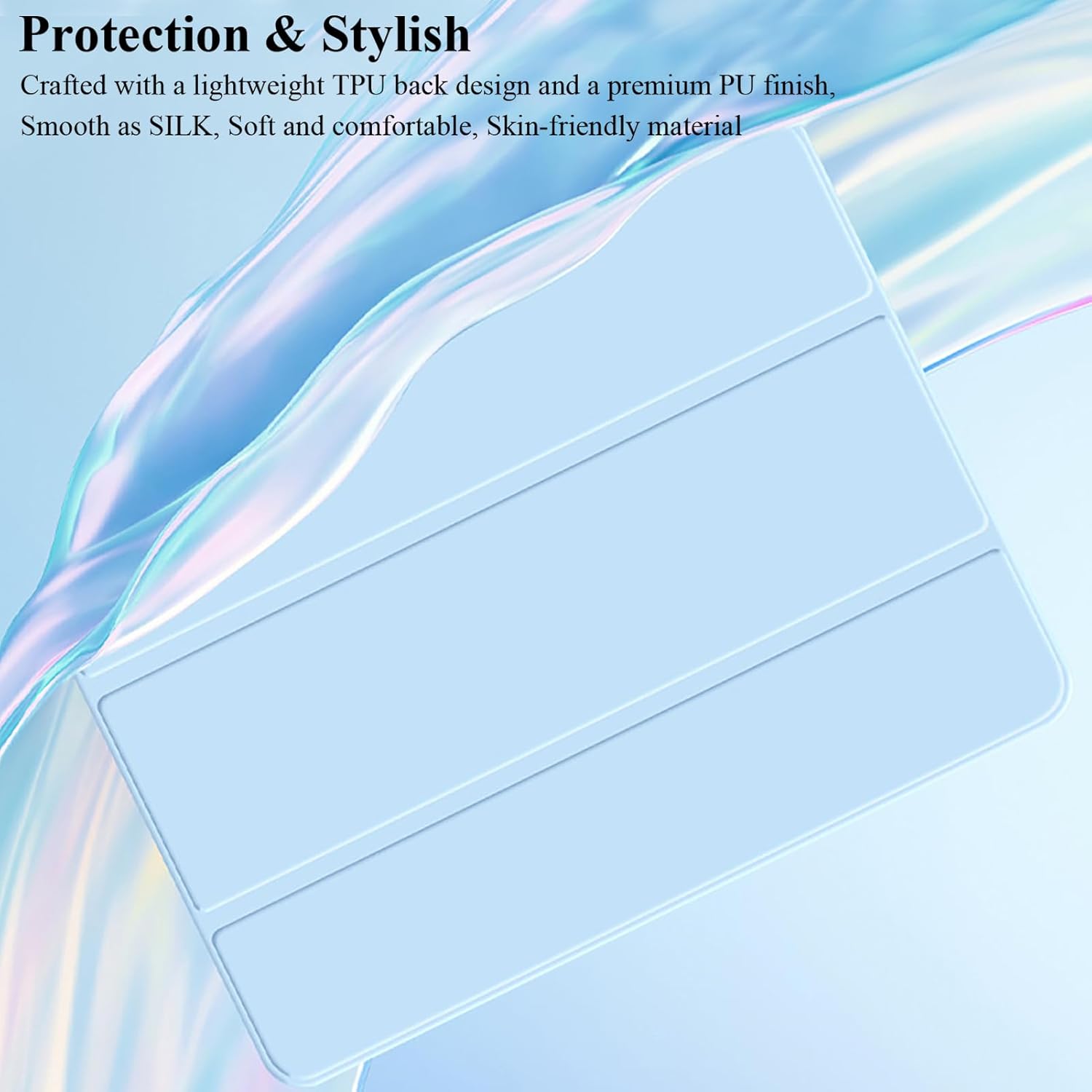 Husa Ultra Slim pentru Huawei Honor Pad 9 HEY2-W09, W19 12.1", Silicon TPU, Smart Cover - Ice Blue