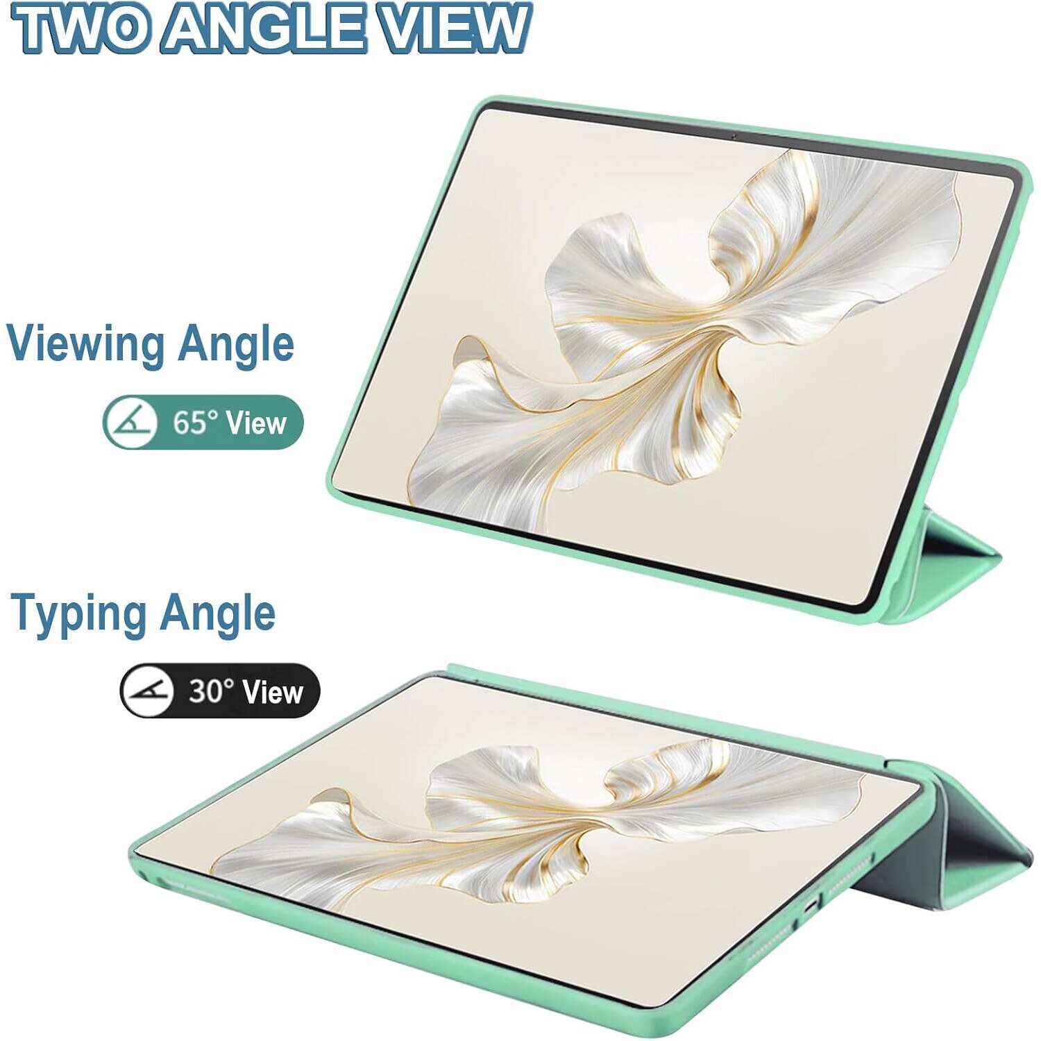 Husa Ultra Slim pentru Huawei Honor Pad 9 HEY2-W09, W19 12.1", Silicon TPU, Smart Cover - Verde Menta