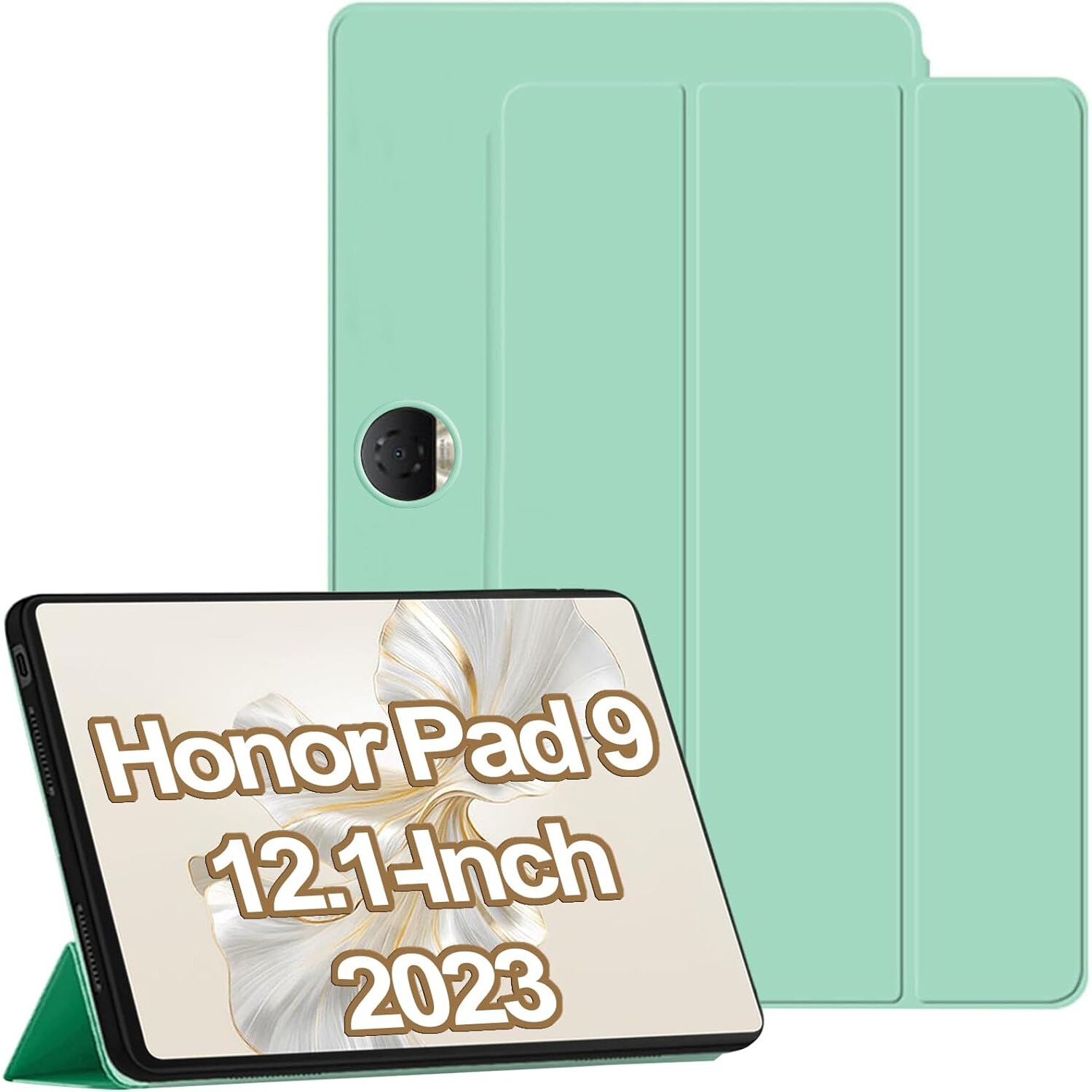 Husa Ultra Slim pentru Huawei Honor Pad 9 HEY2-W09, W19 12.1", Silicon TPU, Smart Cover - Verde Menta