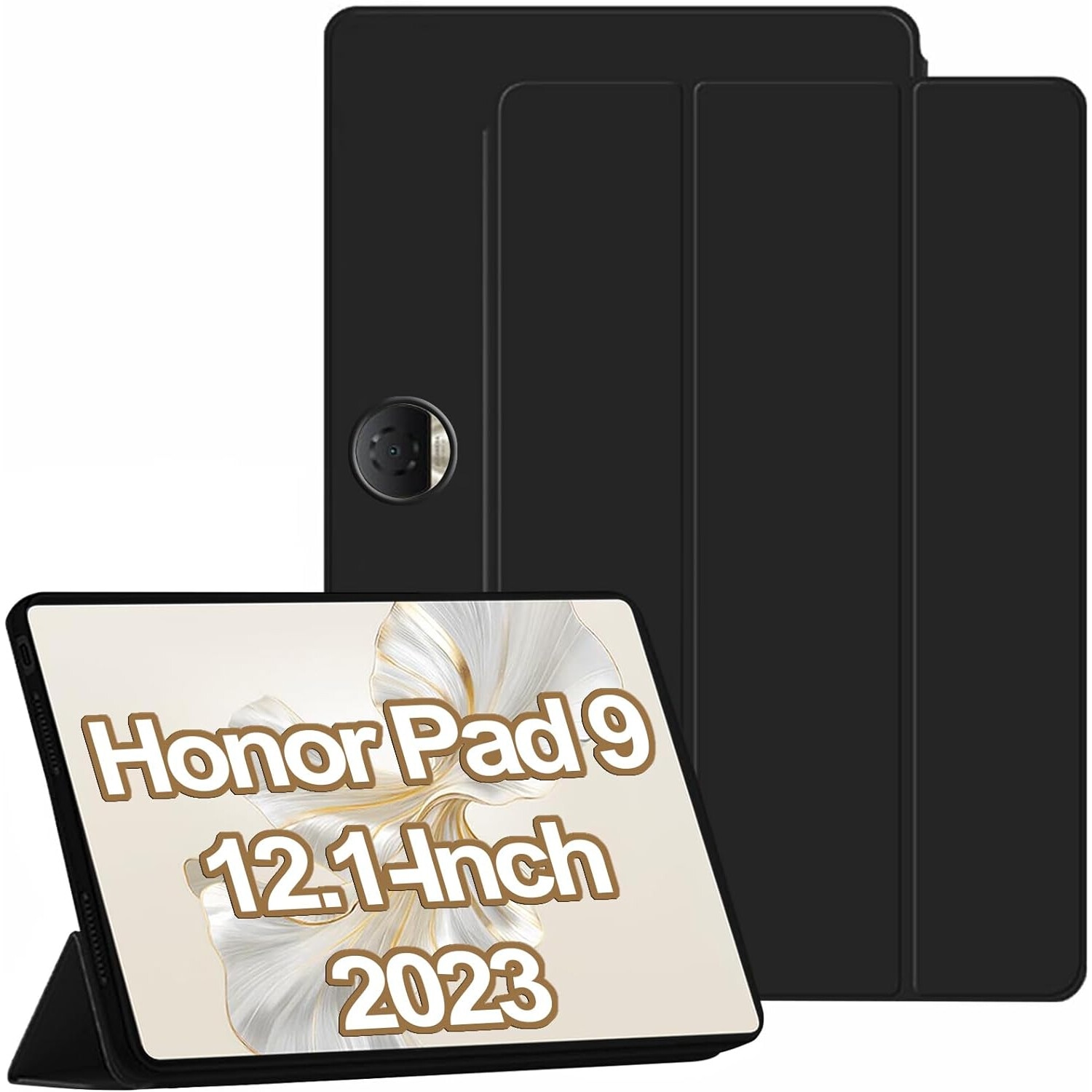 Husa Ultra Slim pentru Huawei Honor Pad 9 HEY2-W09, W19 12.1", Silicon TPU, Smart Cover - Negru