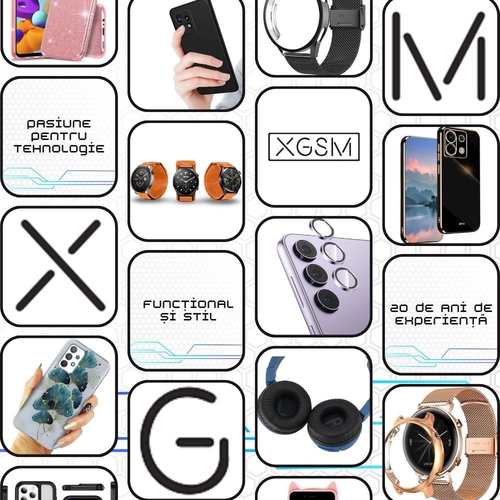 Husa tableta XGSM, pentru Lenovo Tab Plus, gri, cu functie de suport