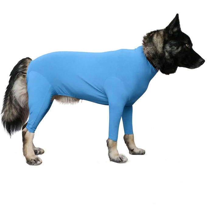 Flyme kutyaoverál, allergia és UV védelem, M, kék
