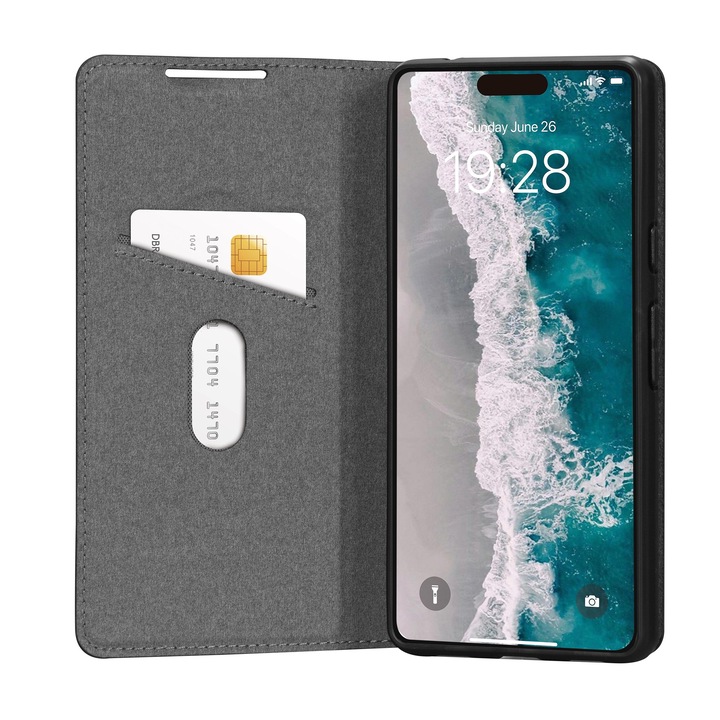 Bőr tok dbramante1928 Oslo Case Apple iPhone 15 Plus, fekete