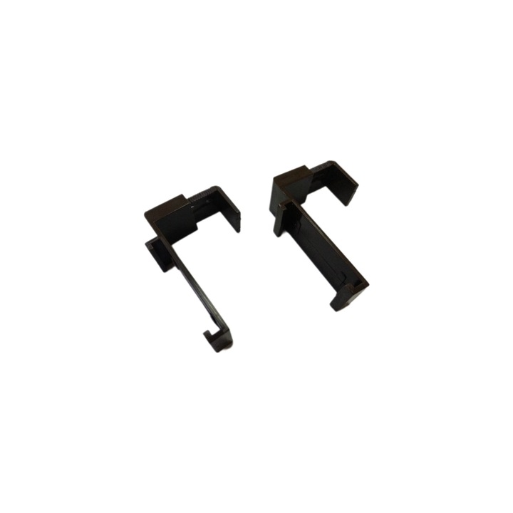 Set 2 cleme de fixare reglabil pentru rulouri cu clemfix, maro