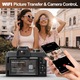 Aparat foto Digital NBD®, 5K, 3.0 inch IPS, 64MP, 32GB TF Card, 2 Baterii, Negru