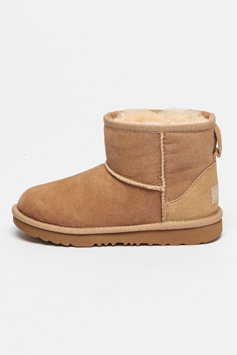 UGG, Боти от велур Classic II Mini, Светлокафяв