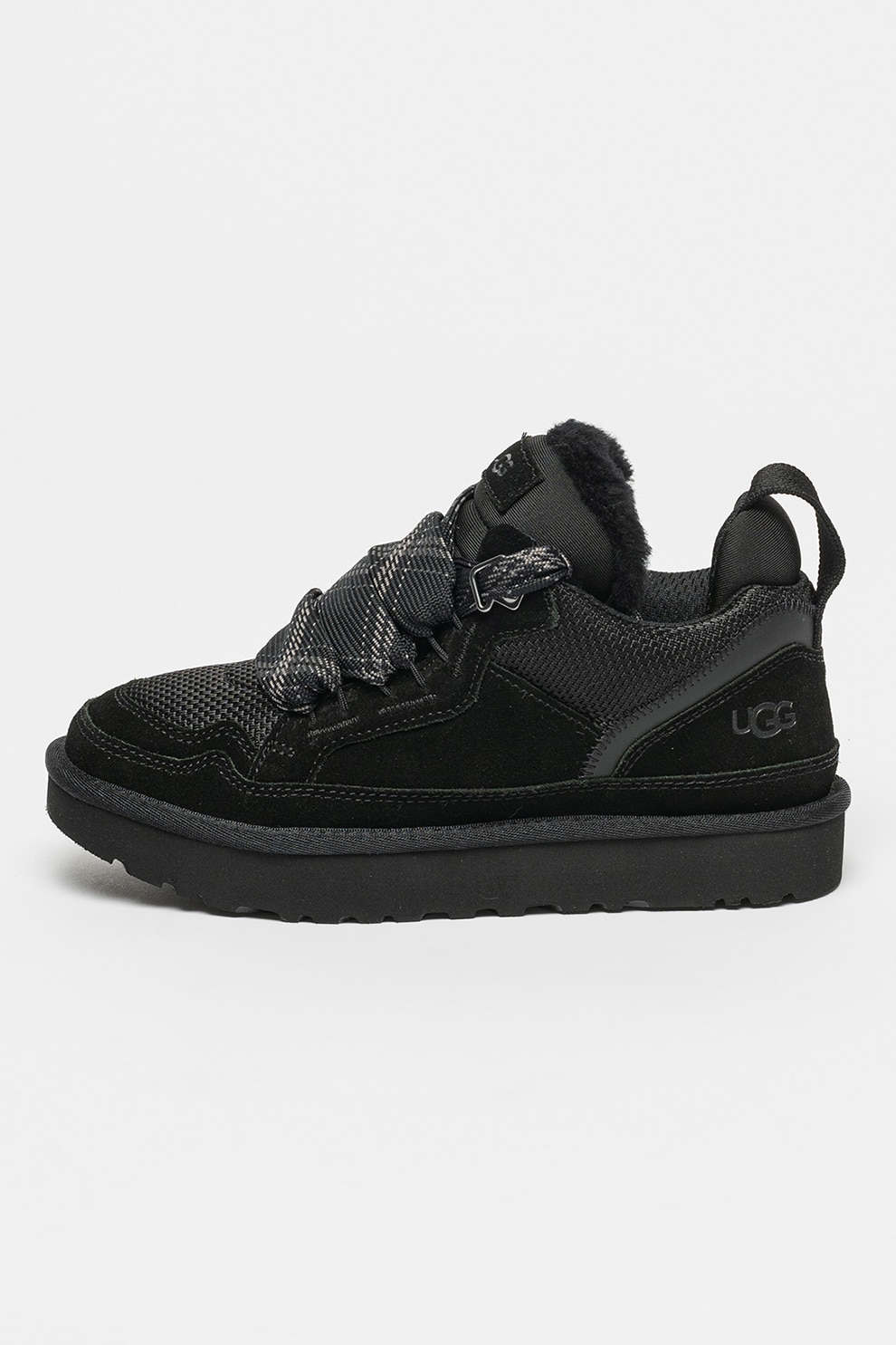 【Ojuuunページ】 UGG, Pantofi sport cu insertii de piele intoarsa Lowmel, Negru, 6