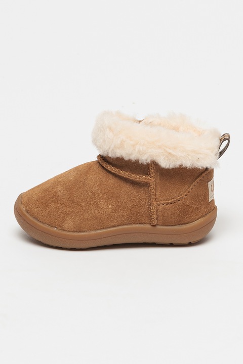 UGG, Велурени боти с вълнена вата Kinsey, Кафяв