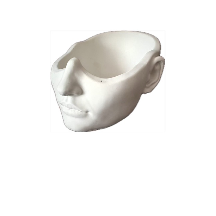 Ghiveci decorativ ArtFelea lucrat manual, mic din ciment