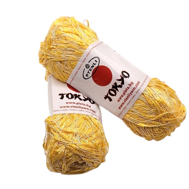 Stenli Tokyo sárga 2 db textilfonal - kód 130, 100g/330m