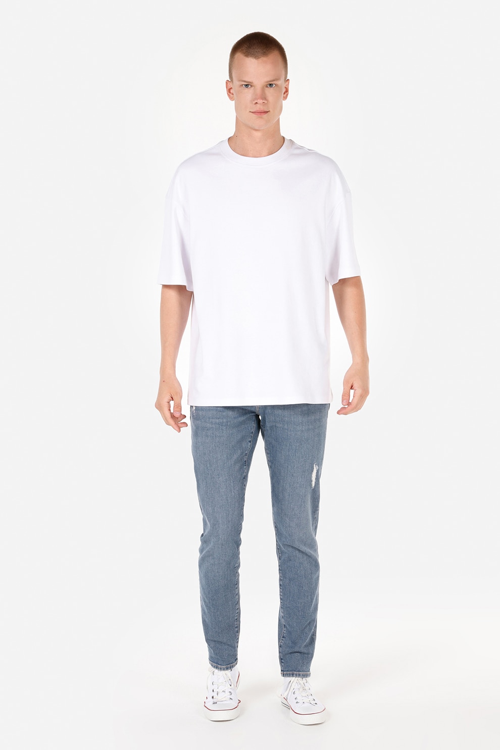 COLIN'S, Blugi slim fit Danny, Albastru prafuit, W28-L30