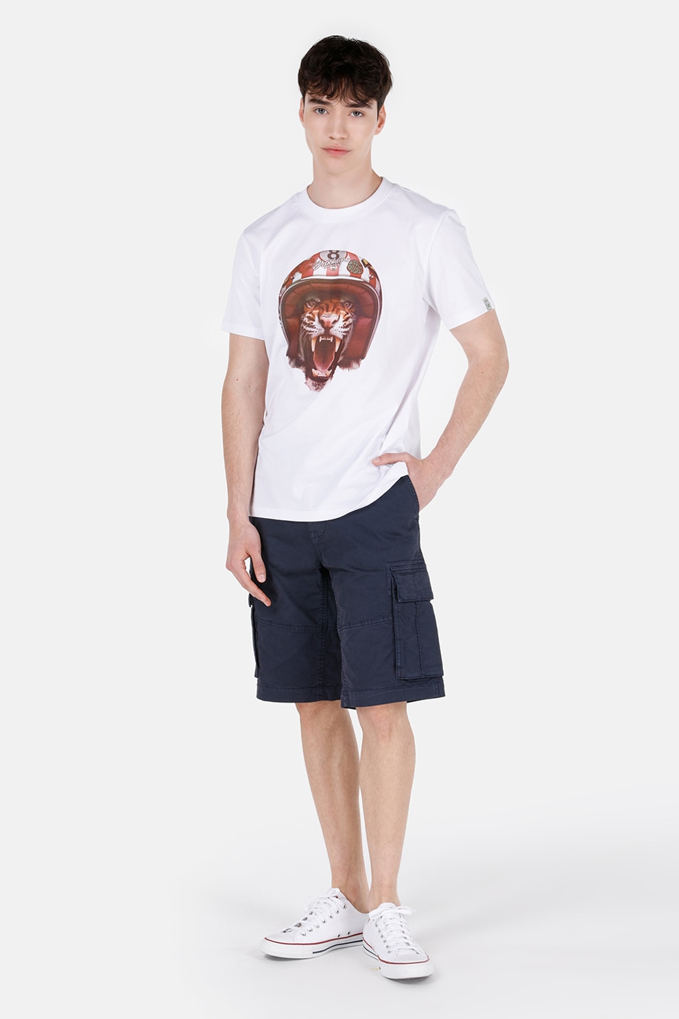 COLIN'S, Pantaloni scurti cargo din amestec de bumbac, Bleumarin, S
