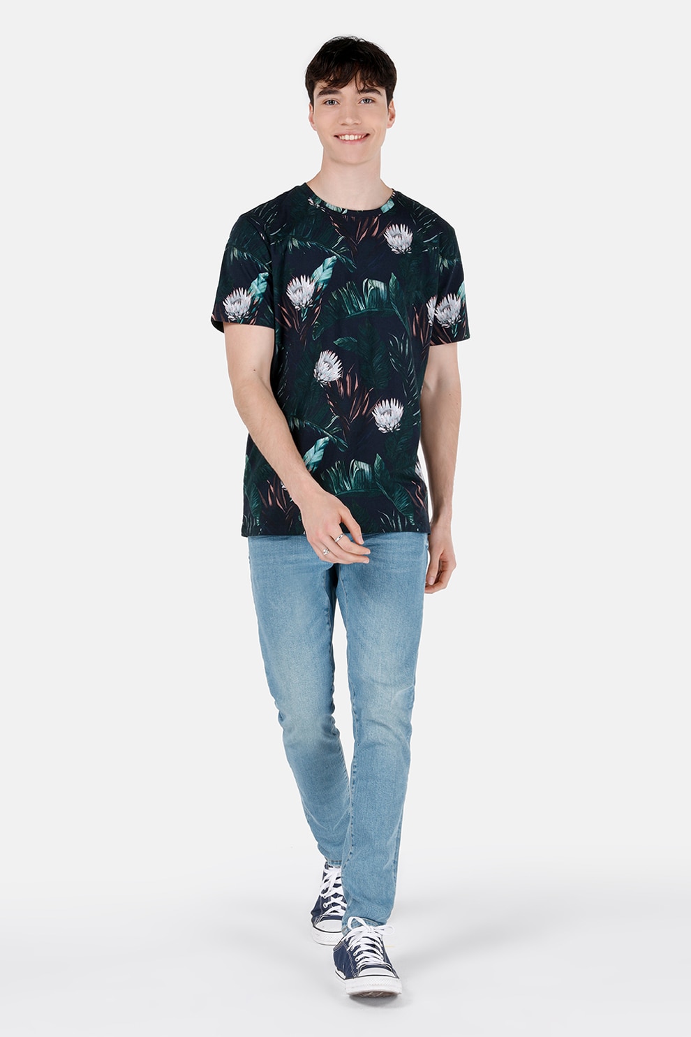COLIN'S, Blugi slim fit cu aspect decolorat Danny, Albastru lavanda, W28-L32