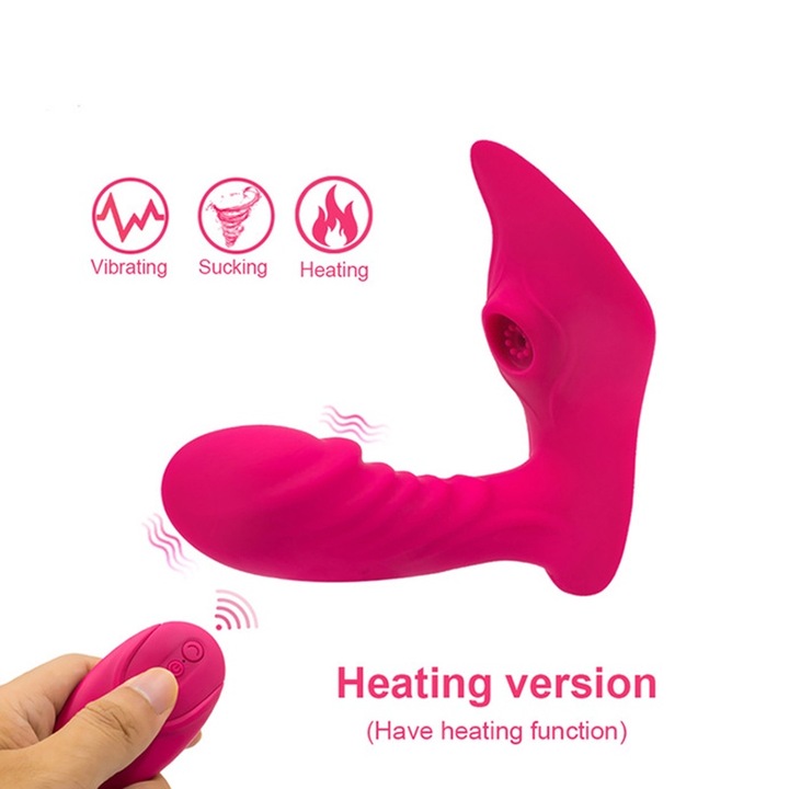 Fűtéssel, vezeték nélküli vezérlésű, hordozható masszázsjáték nőknek