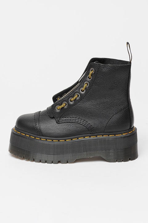 Dr. Martens, Ghete flatform de piele Sinclair Max, Negru
