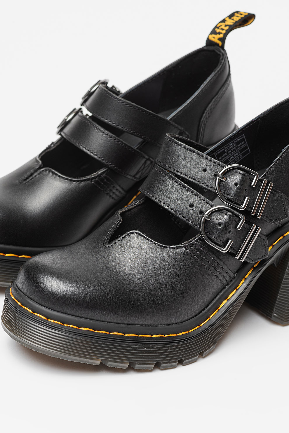 Dr. Martens, Pantofi Mary Jane de piele Eviee, Negru, 5 - eMAG.ro