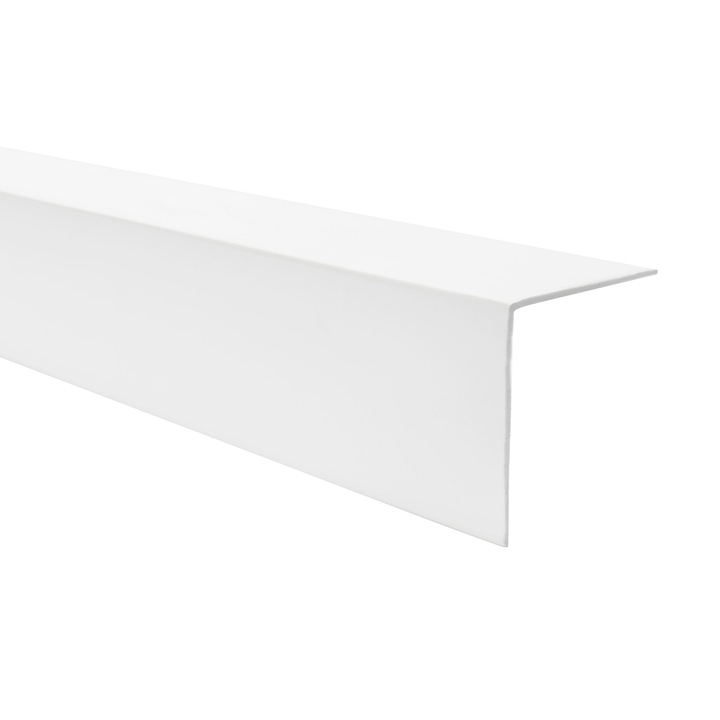 Интериорен PVC профил, Quest, 50х50мм, бял, 150см