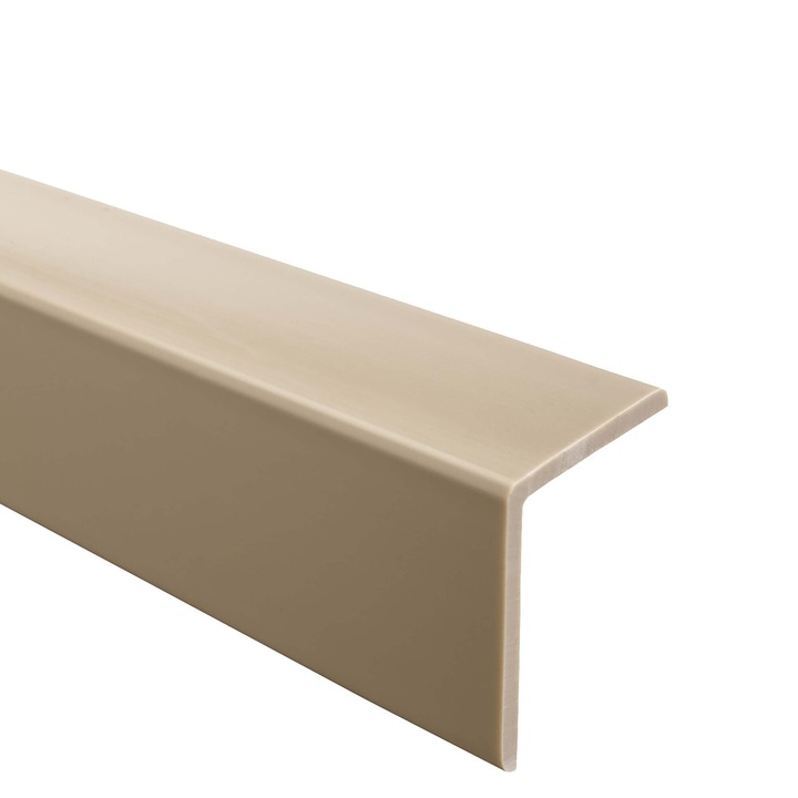 PVC ъглов цокъл 40х40мм - бежов, 80см, Quest