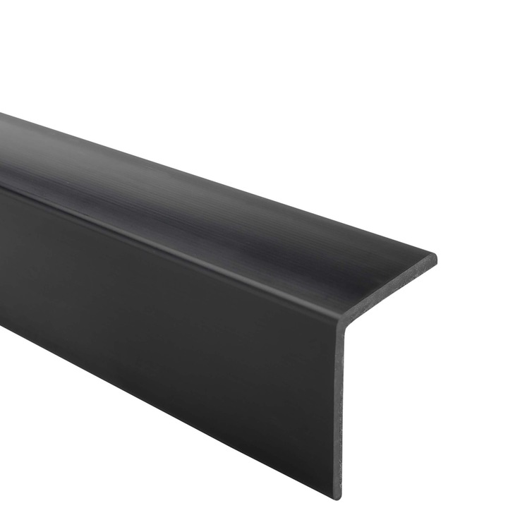 Quest PVC ъглов профил, 40х40 мм, самозалепващ се, черен, 110 см