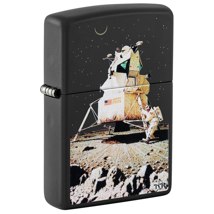 Bricheta Zippo 48699 Norman Rockwell Man on the Moon
