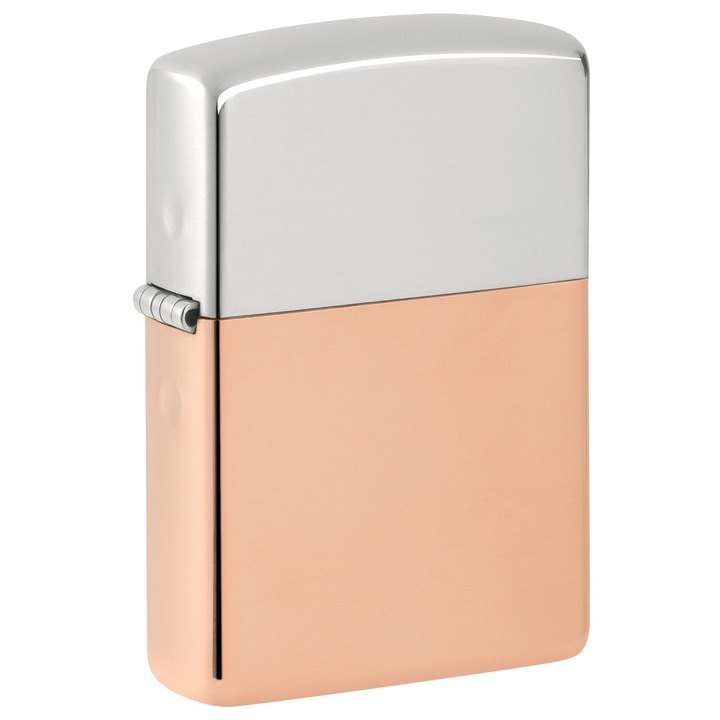 Bricheta Zippo 48694 Bimetal Sterling Silver Lid and Copper Bottom