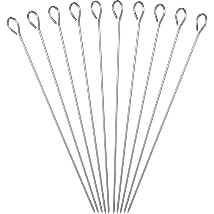 10 darab grillnyárs, Enforose, inox