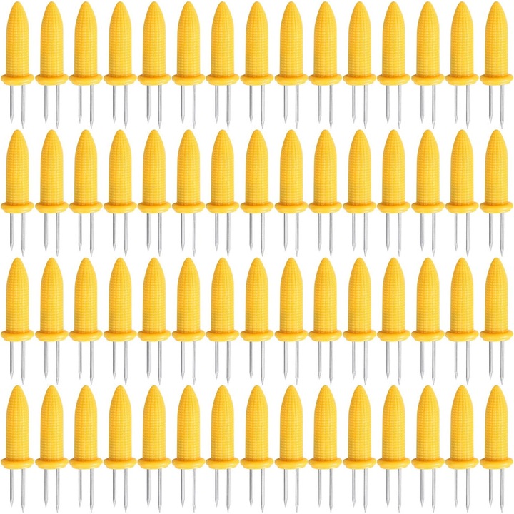 Комплект от 60 поставки от неръждаема стомана със силиконова дръжка, ергономичен дизайн, за барбекю