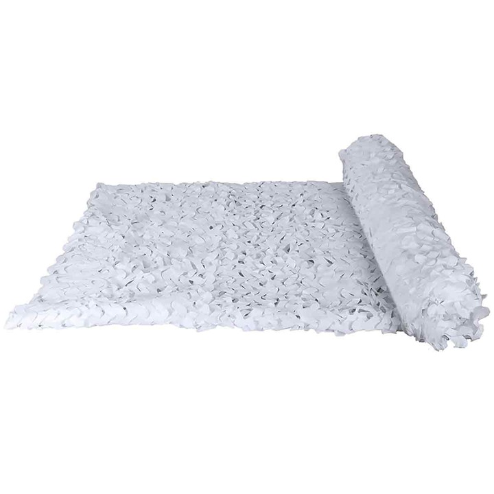 Камуфлажна мрежа, Tovbmup, Полиестер, Бяла, 4x3м