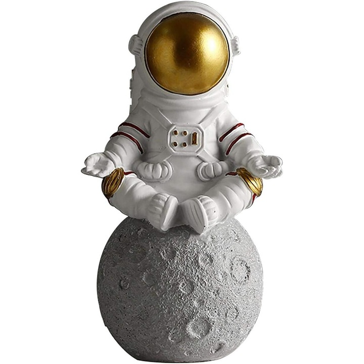 Figurina astronaut, Dussdote, sculptura din rasina, 10x15 cm