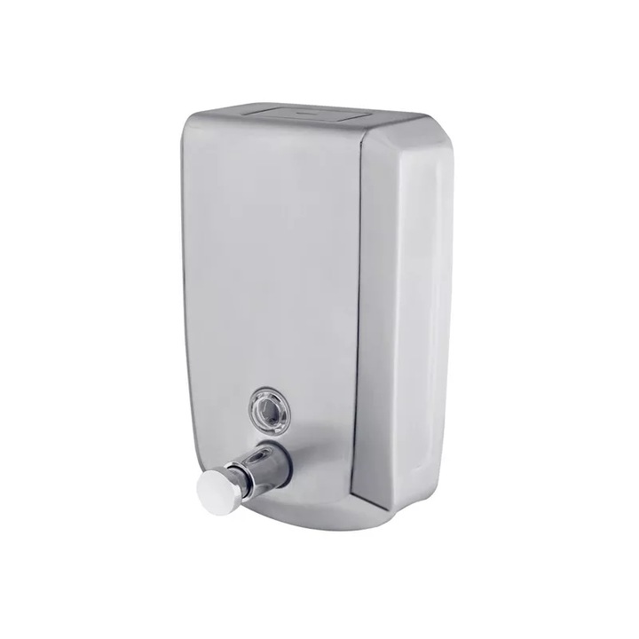 Folyékony mosószer adagoló, 1000ml rozsdamentes acél, vandalizmus elleni, kulcsos zár