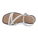 Női szandál, Ital, ITA-6090, alkalmi, természetes bőr, fehér, 41