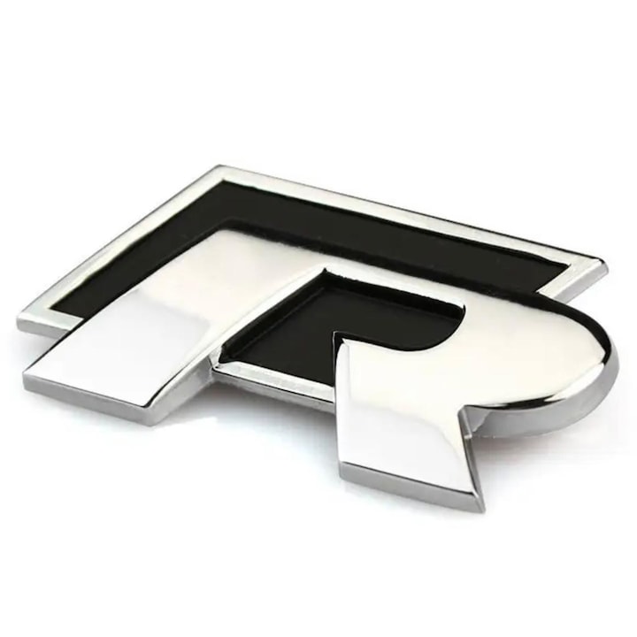 Emblema R-LINE, autoadezivă, neagră, Maf