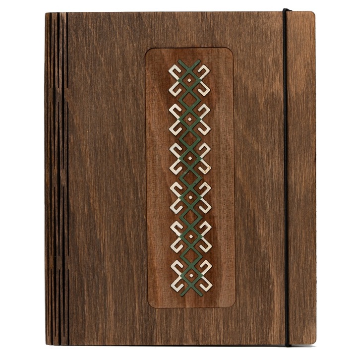 Agenda lemn traditionala Green (M)