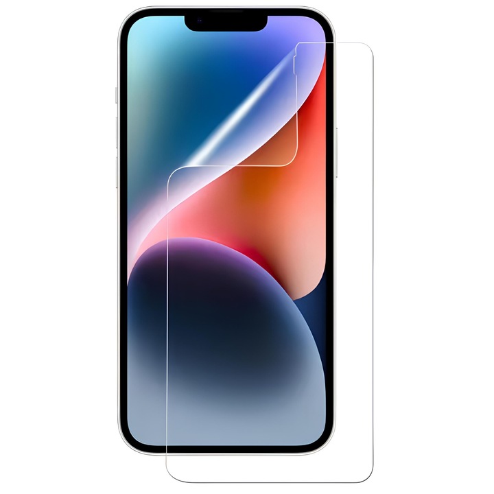 2 x képernyővédő fólia készlet iPhone 14-hez, teljes ragasztó, ultra tiszta, regenerálható, karcmentes, ujjlenyomat mentes, gyors telepítés