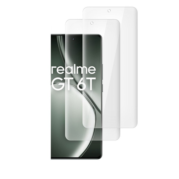 Készlet 2 üvegfólia Hofi UV Glass Pro+ kompatibilis Realme GT 6 / GT 6T, átlátszó