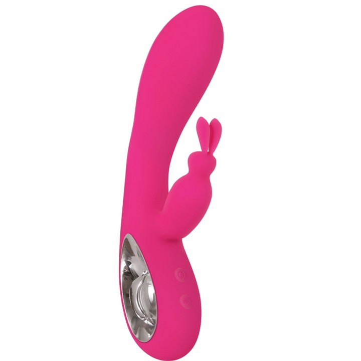 Rabbit BELLA vibrátor 36 vibrációs móddal és USB töltéssel, rugalmas, csendes, prémium szilikon, rózsaszín