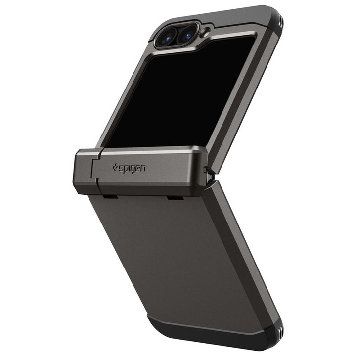 Carcasa Spigen Tough Armor Pro compatibila cu Samsung Galaxy Z Flip 6 Gunmetal