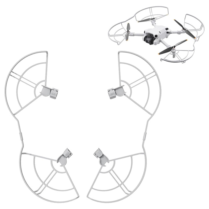 Chucai комплект за защита на перката за DJI Mini 4 Pro, подвижен дизайн, сив