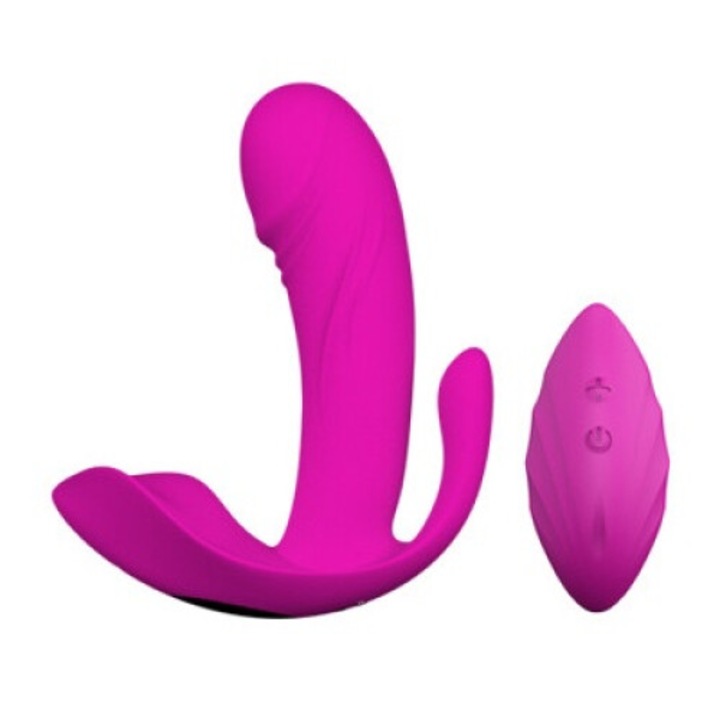Női vibrátor, távirányító, lila