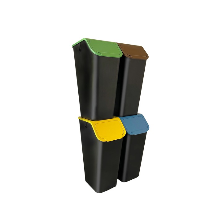 Set 4x BINI Cos de gunoi 35L Recipiente de segregare filtre