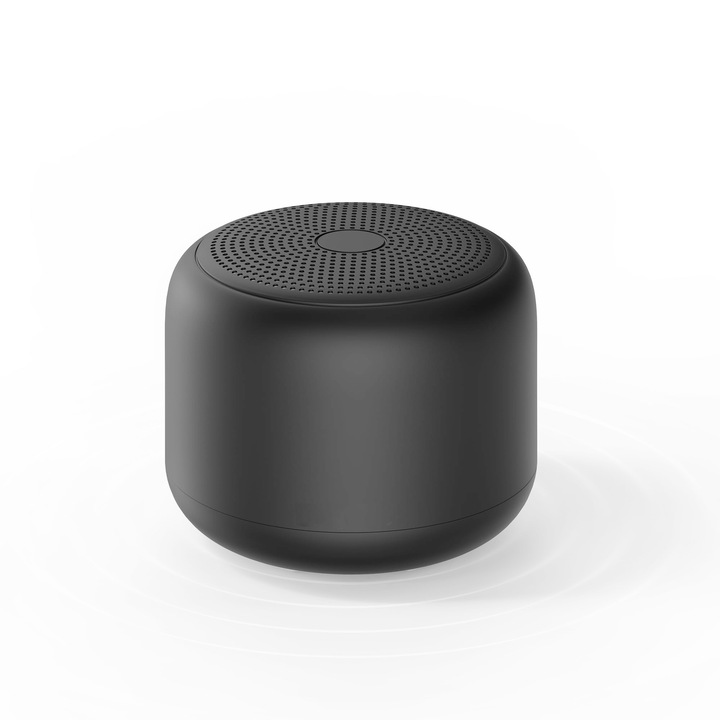 Difuzor Bluetooth portabil cu snur pentru transport usor, mini difuzor fara fir IPX7 impermeabil, sunet stereo puternic, timp de redare 12 ore, baterie reincarcabila, microfon incorporat, negru