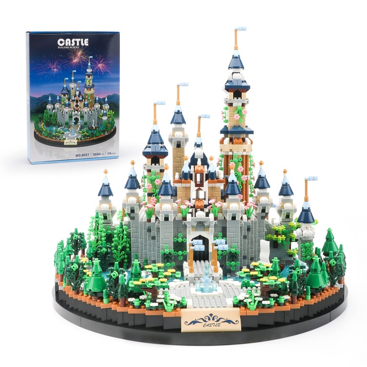 Конструктор Magic Princess Castle, WALALLA, Средновековен комплект, 3600 части, Пластмаса