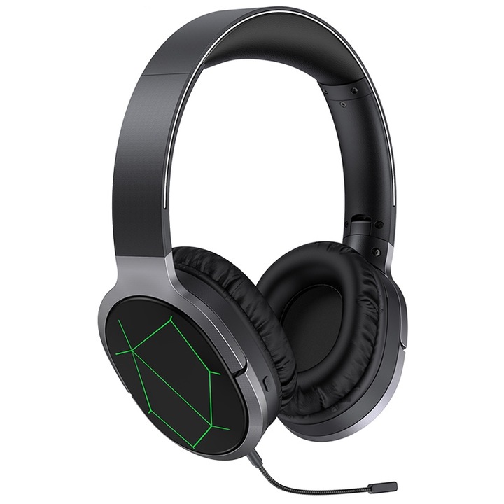 Casti wireless Over-Ear, Awei A799BL, Bluetooth 5.0, pliabile, ideale pentru gaming, sunet imbunatatit, confortabile, design negru elegant