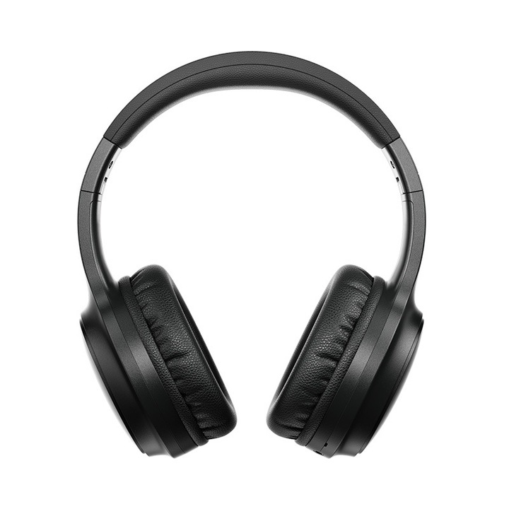Casti wireless Over-Ear, BT037 Sport Stereo, Bluetooth wireless, Reducere de zgomot, Potrivire confortabila, Durata lunga a bateriei, Negru