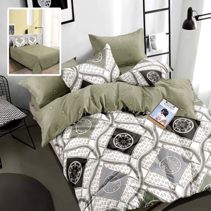 Lenjerie de pat Finet, 6 piese, pentru pat dublu, Pucioasa, Multicolor, RA521