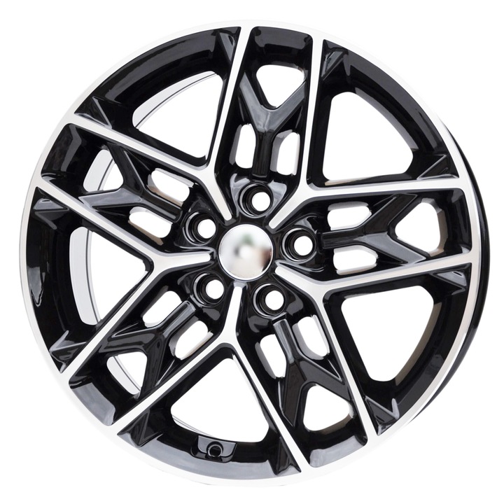Set 4 jante aliaj PDW, B5567, 18x7.5 inch, 5x114.3, ET48, MBPC - machined black